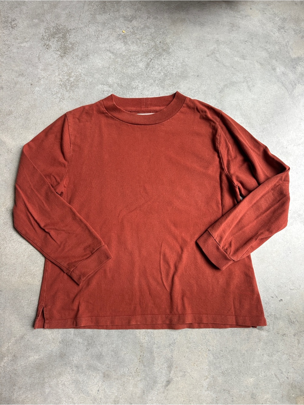 MHL Long-Sleeve Crewneck Tee in Rust